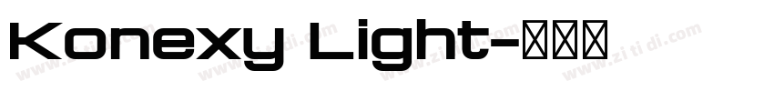 Konexy Light字体转换 Konexy Light字体转换